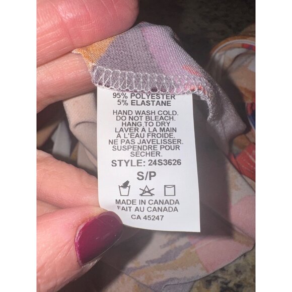 Michael Tyler Collections Sleeveless Retro Abstract Print Dress S/P Travel Comfo - Picture 7 of 7